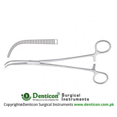 Overholt Dissecting and Ligature Forceps Curved Stainless Steel, 29.5 cm - 11 1/2"